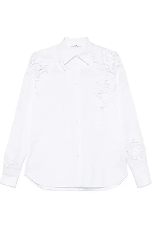 ERMANNO SCERVINO Dames, Blouses & Shirts, Wit, Maat: S Katoen