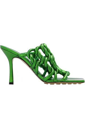 Bottega Veneta Dames, Schoenen, Groen, Maat: 39 EU Leer