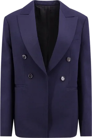 Bottega Veneta Dames, Jassen, Blauw, Maat: S Wol