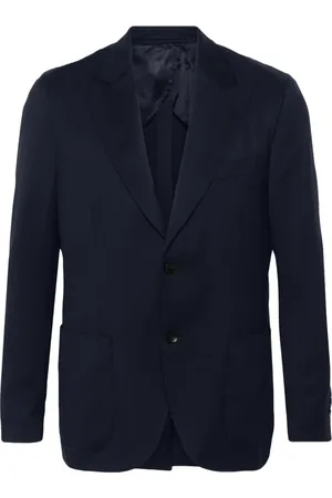 LARDINI Heren, Jassen, Blauw, Maat: 2XL Wol