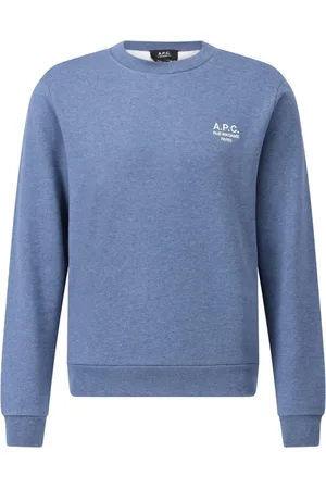 A.P.C. Heren, Sweatshirts & Hoodies, Blauw, Maat: 2XL Katoen