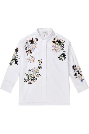 Munthe Dames, Blouses & Shirts, Wit, Maat: L Katoen