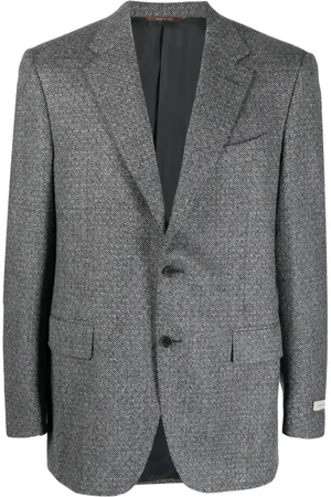 CANALI Heren, Jassen, Grijs, Maat: 3XL Wol