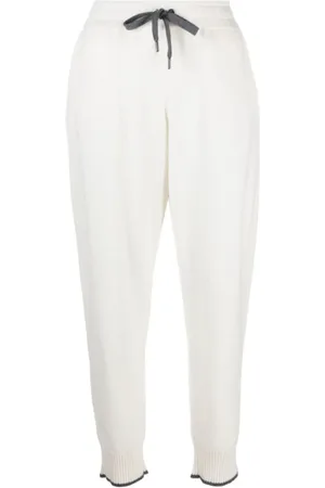 Brunello Cucinelli Dames, Broeken, Wit, Maat: XS Kasjmier
