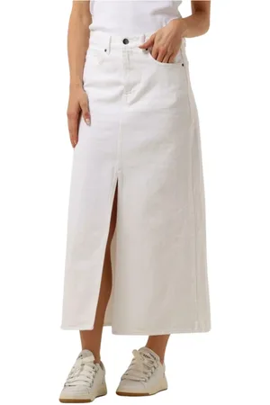 Co`Couture Dames, Rokken, Wit, Maat: M Denim