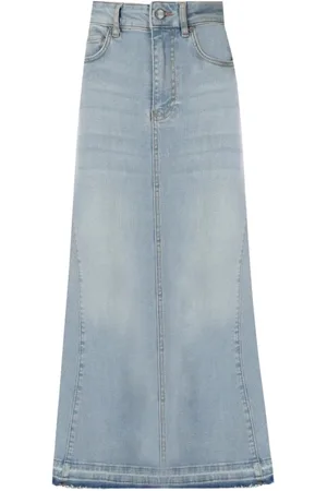 Ganni Dames, Rokken, Blauw, Maat: XS Denim