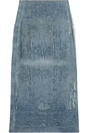 Diesel Dames, Rokken, Blauw, Maat: S Denim