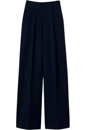 Twin-Set Dames, Broeken, Blauw, Maat: XS Viscose