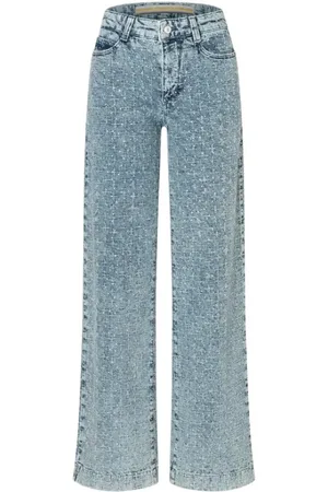 Mac Dames, Jeans, Blauw, Maat: XS L32 Katoen