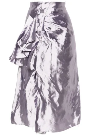 Maison Margiela Dames, Rokken, Paars, Maat: XS Zijde