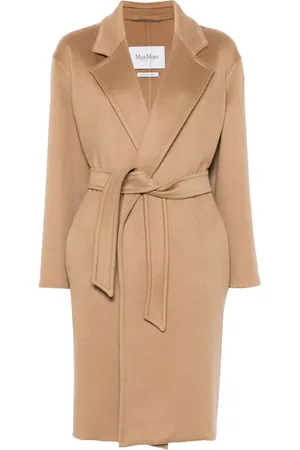 Max Mara Dames, Mantels, Bruin, Maat: 3XS Kasjmier
