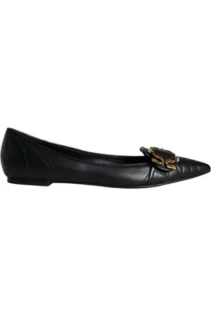 Dolce & Gabbana Dames, Schoenen, Zwart, Maat: 37 EU Leer
