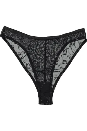 Marine Serre Dames, Ondergoed, Zwart, Maat: M