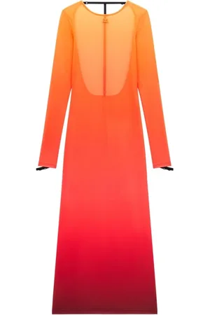Courrèges Dames, Jurken, Oranje, Maat: M