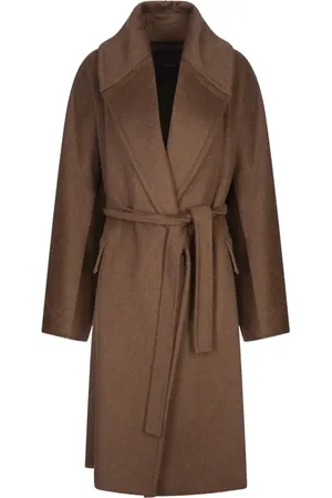 Max Mara Dames, Mantels, Bruin, Maat: XS Kasjmier