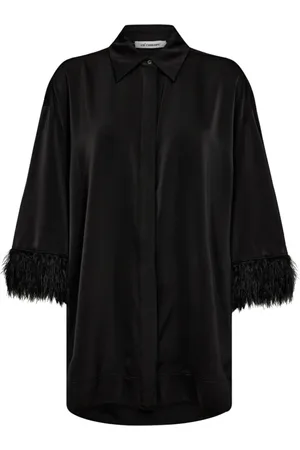 Co`Couture Dames, Blouses & Shirts, Zwart, Maat: S Taf