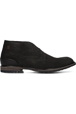 Floris van Bommel Heren, Schoenen, Zwart, Maat: 41 1/3 EU Katoen