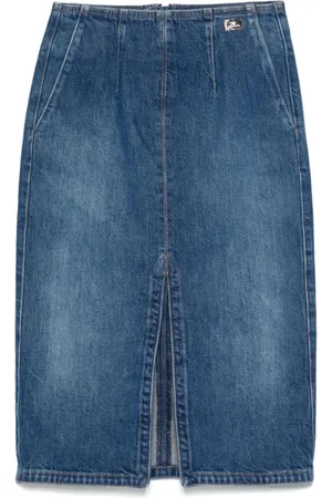 Elisabetta Franchi Dames, Rokken, Blauw, Maat: M Denim