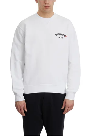 Dsquared2 Heren, Sweatshirts & Hoodies, Wit, Maat: M Katoen