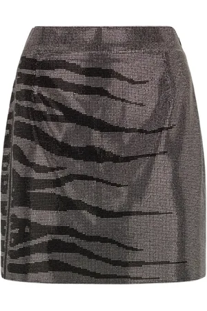 Roberto Cavalli Dames, Rokken, Grijs, Maat: S Spandex