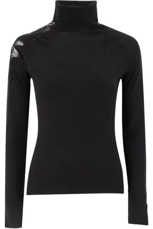 ERMANNO SCERVINO Dames, Truien, Zwart, Maat: S Wol