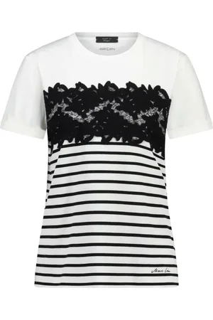 Marc Cain Dames, Tops, Wit, Maat: M Katoen