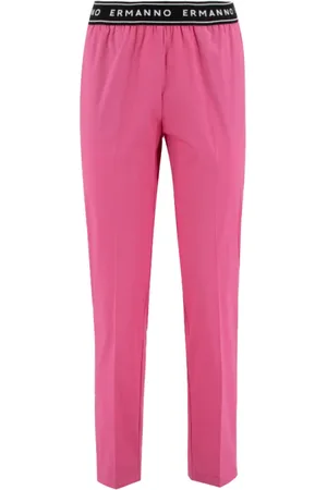 ERMANNO SCERVINO Dames, Broeken, Roze, Maat: M Katoen