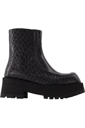 Marni Dames, Schoenen, Zwart, Maat: 35 EU Leer