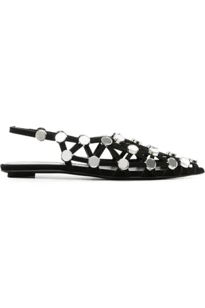 The Attico Dames, Schoenen, Zwart, Maat: 38 1/2 EU Leer