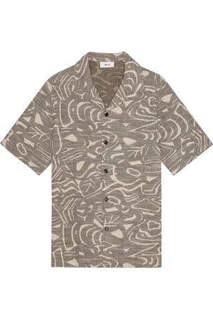 NN.07 Heren, Overhemden, Bruin, Maat: XL Katoen