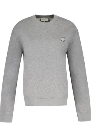 Maison Kitsuné Heren, Sweatshirts & Hoodies, Grijs, Maat: M Katoen