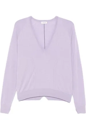 Lanvin Dames, Truien, Paars, Maat: S Zijde