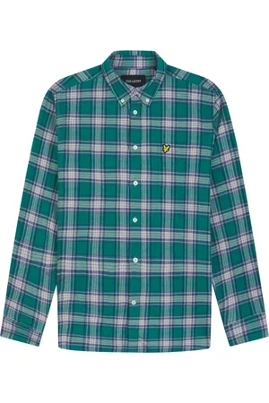 Lyle & Scott Heren, Overhemden, Groen, Maat: L Flanel
