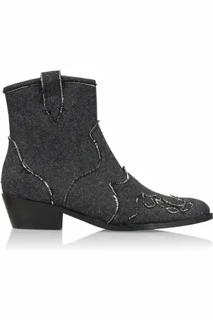 DWRS Dames, Schoenen, Zwart, Maat: 39 EU Denim