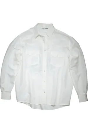 Acne Studios Heren, Overhemden, Wit, Maat: S