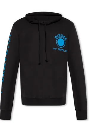 Diesel Heren, Sweatshirts & Hoodies, Zwart, Maat: 2XL Katoen