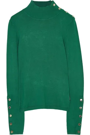 Silvian Heach Dames, Truien, Groen, Maat: L Nylon