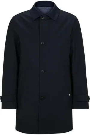 HUGO BOSS Heren, Mantels, Blauw, Maat: 3XL Wol