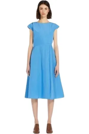 Max Mara Dames, Jurken, Blauw, Maat: M Taf