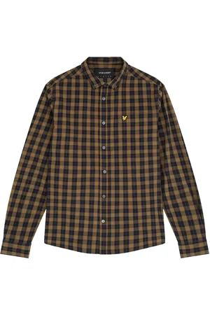 Lyle & Scott Heren, Overhemden, Zwart, Maat: S Katoen