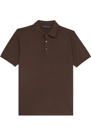 Brooks Brothers Heren, Tops, Bruin, Maat: XL Katoen