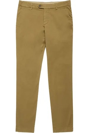 Brooks Brothers Heren, Broeken, Groen, Maat: W33 Katoen