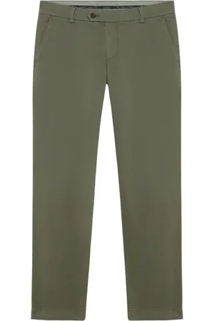 Brooks Brothers Heren, Broeken, Groen, Maat: W40 Katoen