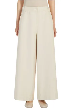 Max Mara Dames, Broeken, , Maat: M Katoen