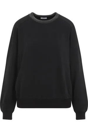 Brunello Cucinelli Dames, Sweatshirts & Hoodies, Zwart, Maat: M Katoen