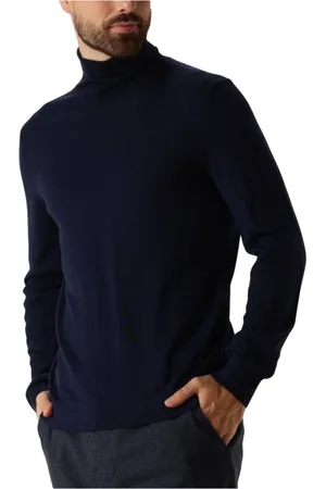SELECTED Heren, Truien, Blauw, Maat: M Wol