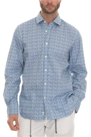 CANALI Heren, Overhemden, Blauw, Maat: 3XL