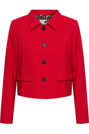 &Co Woman Dames, Jassen, Rood, Maat: S Leer