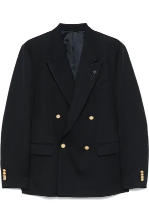 LARDINI Heren, Jassen, Blauw, Maat: L Wol