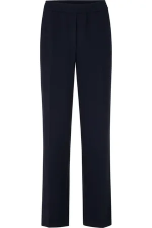 Marc Cain Dames, Broeken, Blauw, Maat: 2XL